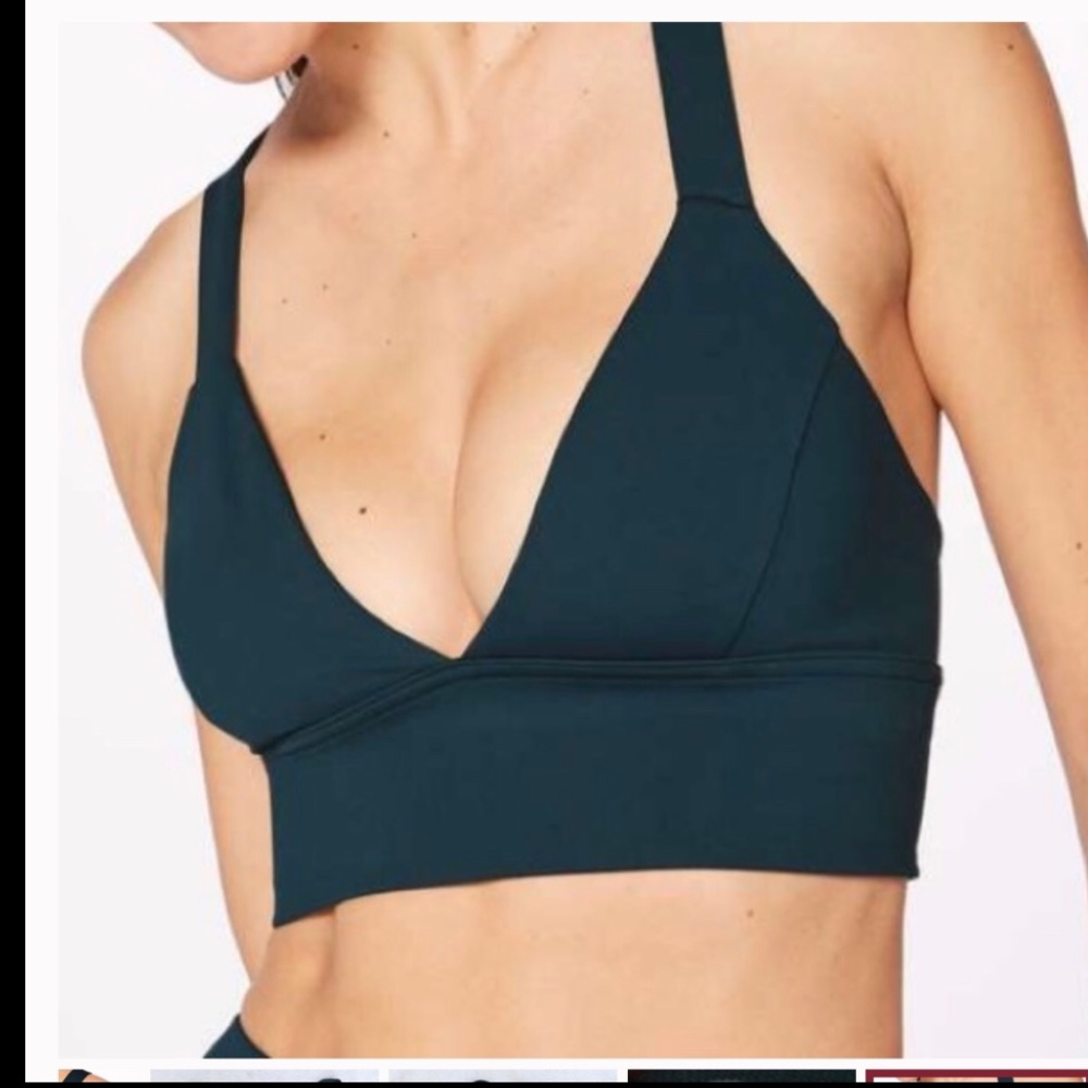 LULULEMON Sweat your heart out bra submarine color